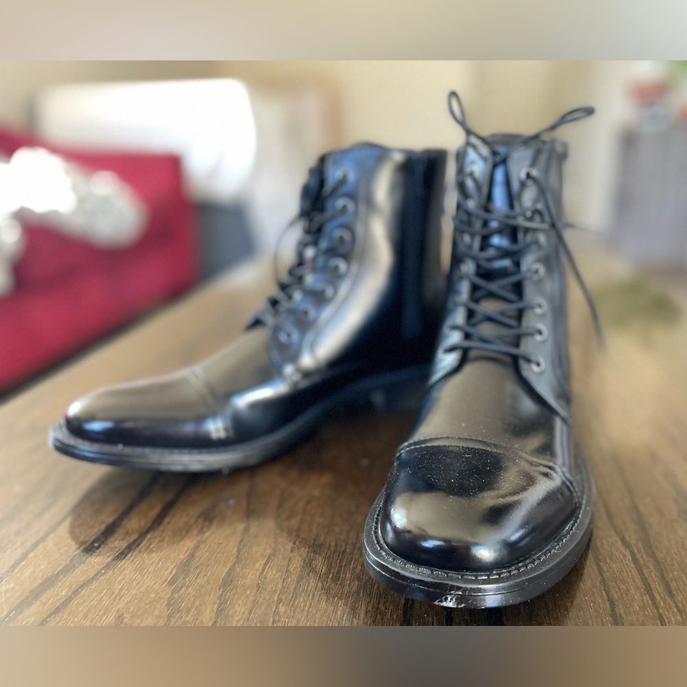 Macy’s Leather Boots Size 9 men